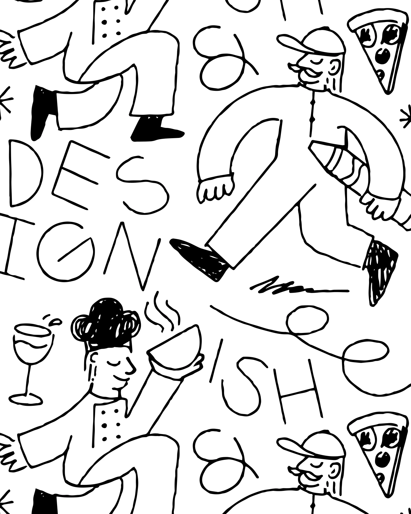 Dish & Design · Patrón ilustrado