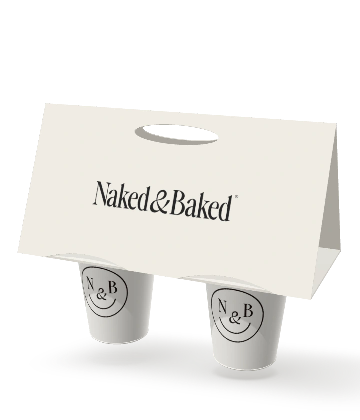Naked & Baked · Portavasos