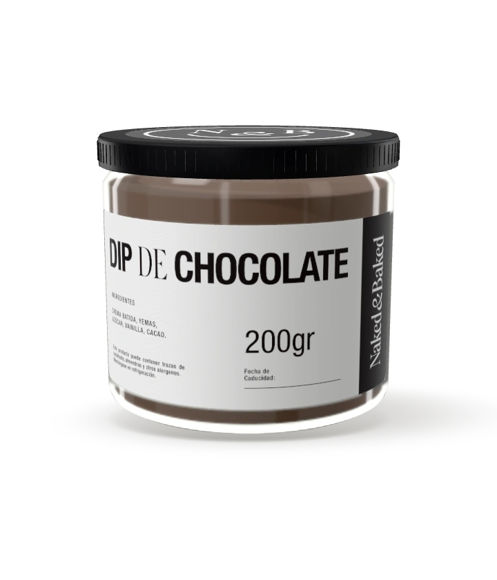 Naked & Baked · Dip de chocolate · 200 g